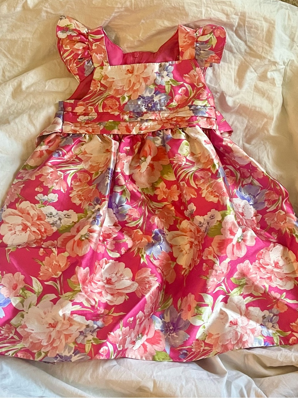 Bonnie Jean Pink Floral Dress